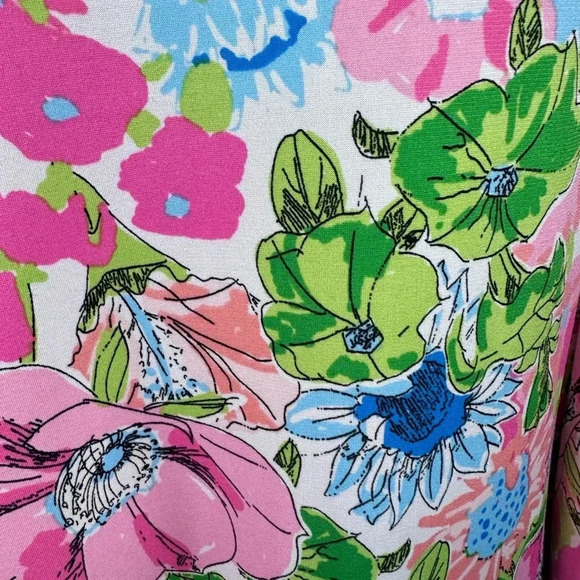 Ivy Road floral print Cold Shoulder Dress size large - Picture 8 of 10